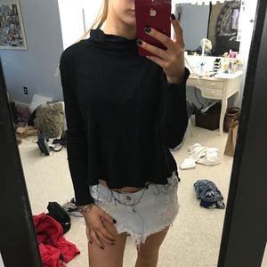 black turtle neck long sleeve